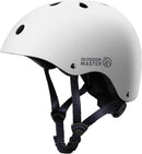 OutdoorMaster Youth & Kids Bike Helmet - Adjustable Multi - Sports Skateboard Helmet with Removable Liners for Balance Bike, Toddler Scooter, One Wheel Hoverboard - White - Small - RnR Galore