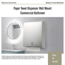 Paper Towel Dispenser Wall Mount Commercial Bathroom - RnR Galore