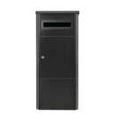 Parcel Delivery Drop Box Mailbox - Secure Home Package Locker 38x38x90cm Black - RnR Galore