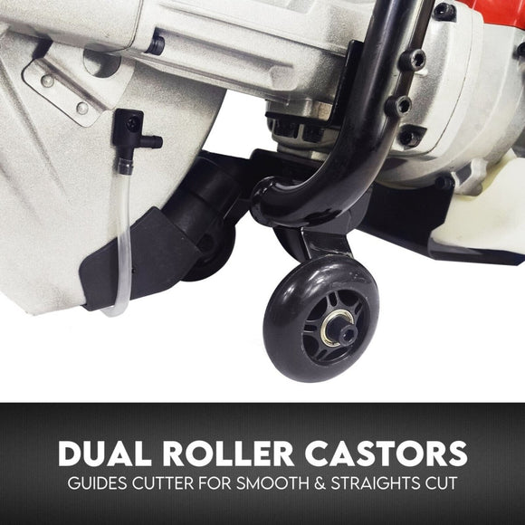 Petrol Demolition Saw 75CC Concrete Cut Off Wet Demo Road Cutter Brick 350MM - RnR Galore