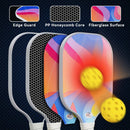 Pickleball Paddle Set with 4 Balls – Fiberglass Surface, Lightweight Grip | Indoor & Outdoor Play - RnR Galore