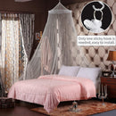 Pink Hanging Princess Bed Canopy Mosquito Net - Dome Bedding for Dorm Rooms & Bedrooms (Fits ≤1.5m Beds) - RnR Galore