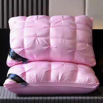 Pink Luxury Adjustable Bed Pillow Set (2 - Pack) - Hotel Quality Down Alternative for Ultimate Neck Support & Comfort - RnR Galore