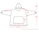 Pink Oversized Wearable Blanket Hoodie - Ultra Soft & Cozy Snuggle Pullover for Adults - RnR Galore