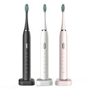 Pink Sonic Rechargeable Electric Toothbrush with 8 Heads & Travel Case - 5 Brushing Modes & Smart Timer(USB) - RnR Galore