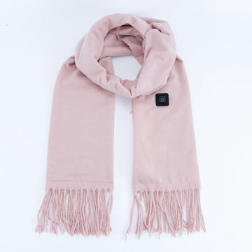 Pink USB Electric Heated Scarf - 3 - Level Heat Setting Winter Neck Warmer - RnR Galore