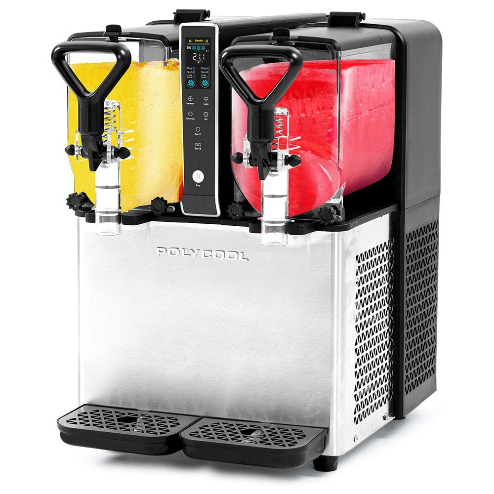 POLYCOOL 6L Double Tank Slushie Machine, Independent Digital Control ...