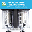 POLYCOOL 6L Double Tank Slushie Machine, Independent Digital Control Slushy Maker - RnR Galore