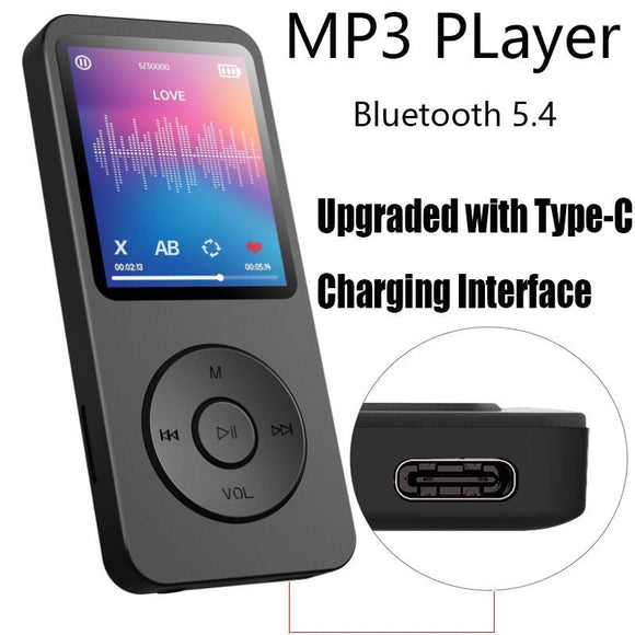 Portable Digital Music Player - Bluetooth 5.4, Hi - Fi Lossless Sound, 8GB Built - in & Expandable Storage(black 64GB) - RnR Galore