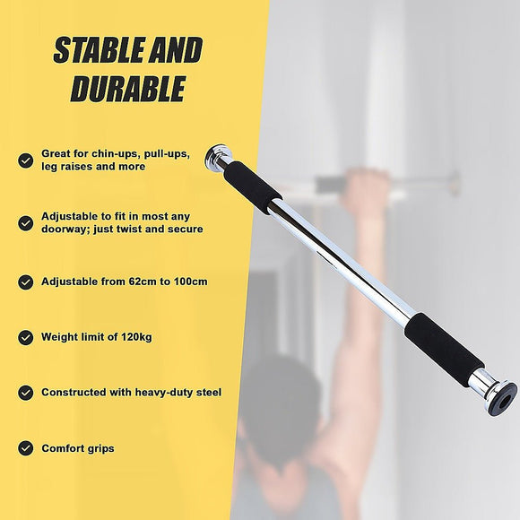 Portable Doorway Chin Up Bar – Pull Up & Upper Body Training Home Gym - RnR Galore