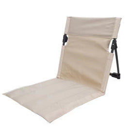 Portable Folding Beach Chair - Reclining Outdoor Seat 68x39.5x40.5cm with Carry Bag in white - RnR Galore