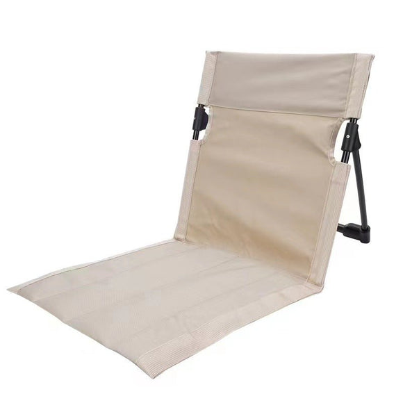 Portable Folding Beach Chair - Reclining Outdoor Seat 68x39.5x40.5cm with Carry Bag in white - RnR Galore