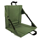 Portable Folding Stadium Seat Cushion with Back Support Lightweight Outdoor Chair for Camping Concerts Hiking Beach Bleachers Army Green - RnR Galore