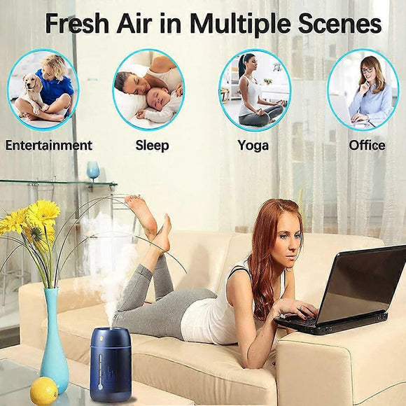 Portable Mini Humidifier for Bedroom, Travel, Plants, USB Air Humidifier - RnR Galore