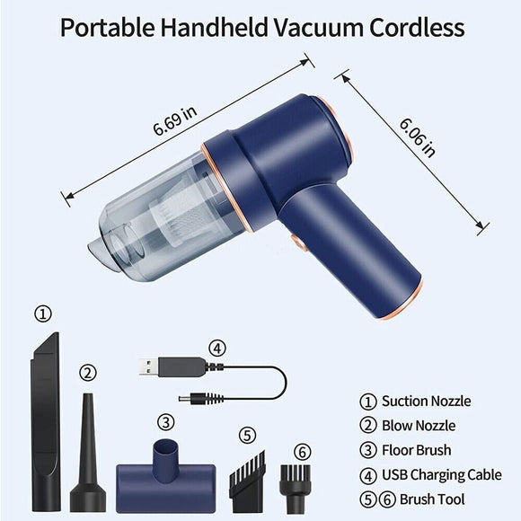 Portable Vacuum Cleaner Car Air Duster Handheld Cordless Home Car Dust Blower - RnR Galore