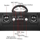 Portable Wireless Speaker - FM Radio, USB/TF Playback, AUX Input, Microphone Support & 2000mAh Battery(black) - RnR Galore
