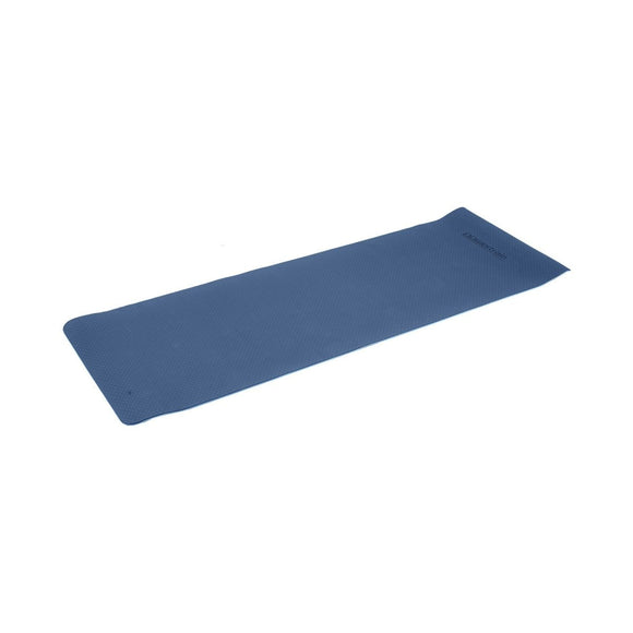 Powertrain TPE Yoga Exercise Mat Home Gym Pilates Fitness 8mm Thick in Dark Blue - RnR Galore