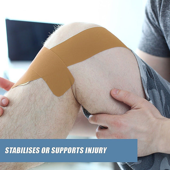 Premium Rigid Sports Strapping Tape - 30 Rolls of 38mm X 13.7M - RnR Galore