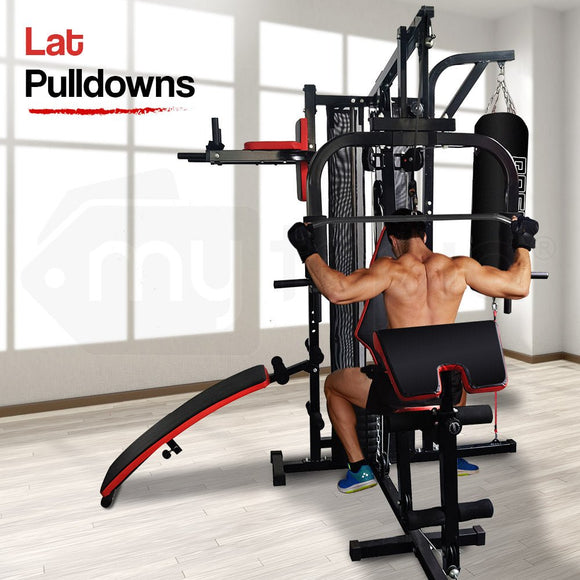 PROFLEX Home Gym Exercise Machine Fitness Equipment Weight Bench Press Set 100lbs - RnR Galore