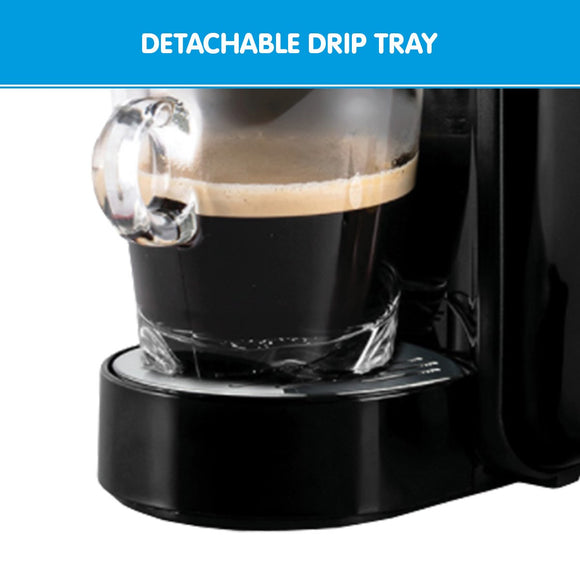 Pronti HomeMaid 3 - in - 1 Coffee Machine Multi - Capsule Pods and Ground Coffee Nespresso & Caffitaly Compatible CM - 511HM - RnR Galore