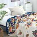 Pure Cotton Multi - Layer Gauze Blanket(Classic B, 150 cm x 200 cm) - Lightweight, Ultra - Breathable, and Moisture - Wicking Summer Quilt for Hot Sleepers - RnR Galore