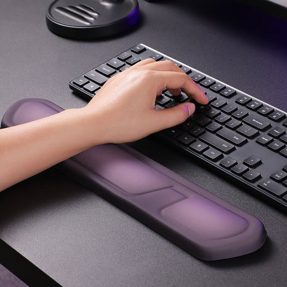 Purple Comfortable Memory Foam Wrist Rest Set – Ergonomic Mouse Pad & Keyboard Hand Support for Office and Home Use - RnR Galore