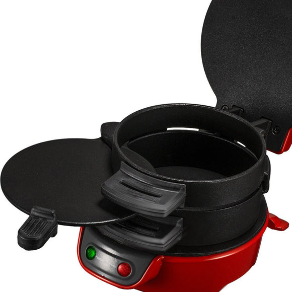 Quick & Easy Multi - Layer Sandwich & Burger Maker with Egg Cooker Plate(red) - RnR Galore