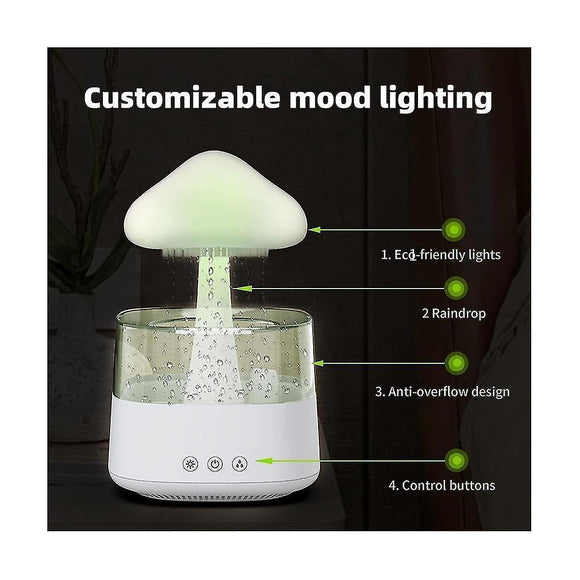 Rain Cloud Humidifier Diffuser, USB Mini Desktop Humidifier - RnR Galore