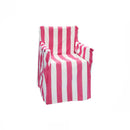 Rans Alfresco 100% Cotton Director Chair Cover - Striped Hot Pink - RnR Galore