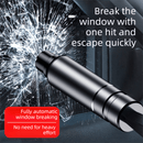 Red 2 - in - 1 Emergency Car Escape Tool - Spring - Loaded Window Breaker & Seatbelt Cutter - RnR Galore