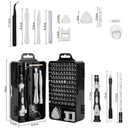 Red and Black Professional 115 - in - 1 Precision Screwdriver Set - Magnetic Repair Tool Kit for PC, Laptop, Phone & Electronics - RnR Galore