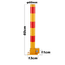 Red Parking Bollard locker Barrier Key Alike lock Fold Down Vehicle - RnR Galore