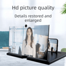 Red Portable 10 - Inch Mobile Phone Screen Magnifier with Foldable Stand - 3D HD Video Amplifier for Movies & Reading - Pull - Out Design Compatible with All Smartphones - Ideal for Home, Travel & Camping - RnR Galore