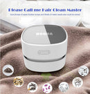 Red Rechargeable Cordless Mini Desktop Vacuum - Portable Handheld Cleaner for Desk, Keyboard, Crumb & Dust - RnR Galore