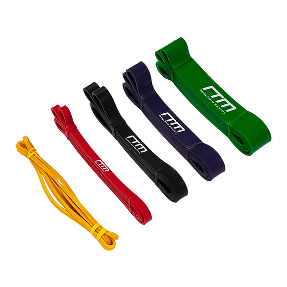 Resistance Band Loop Set of 5 Heavy Duty Gym Yoga Workout - RnR Galore