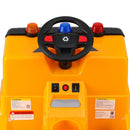 Rigo Kids Ride On Car Garbage Truck Police Light 12V Electric Toys Cars Yellow - RnR Galore