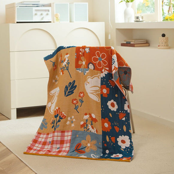 Rural breeze 40S Pure Cotton Gauze Bath Towel - Extra Large, Thick, Soft, and Highly Absorbent for Adults - RnR Galore