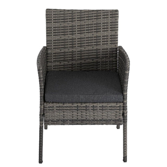 Rural Style Outdoor Grey Wicker 6 Seater Dining Set - RnR Galore
