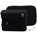S Black Durable & Expandable Travel Packing Cube - Tear - Resistant & Water - Repellent Clothing Organizer with Double Zippers - RnR Galore