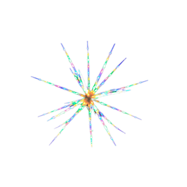 Samland 160 Led Blast Ice Star Ball Christmas Light Decoration Multi Colour Rgby - RnR Galore