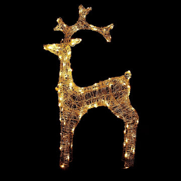Samland Large Led Stag Reindeer for Christmas Decoration 110cm Height - RnR Galore