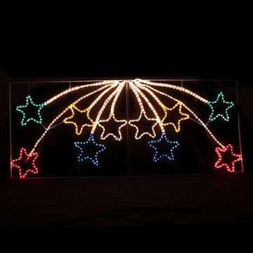 Samland Led Animated 10 Stars Motif Rope Light for Christmas 2.2m - RnR Galore