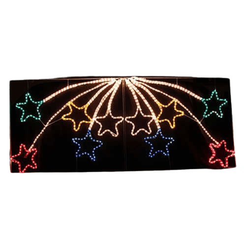 Samland Led Animated 10 Stars Motif Rope Light for Christmas 2.2m - RnR Galore