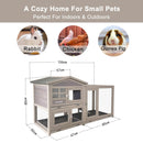 Samland Rabbit Hutch Cage Indoor and Outdoor Chicken Coop Guinea Pig Cage Bunny Cage Waterproof Roof - RnR Galore