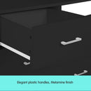 Sarantino Tallboy Dresser 6 Chest Of Drawers Table Cabinet Bedroom Storage Black - RnR Galore