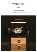 Saturn Luminous 3D Crystal Cube Night Light - Laser Engraved Artwork with Solid Wood Base - RnR Galore