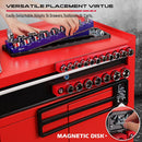 SEDY 2Pc Magnetic Socket Organizer 1/2 Drive Metric SAE Sockets Storage Holder - RnR Galore