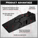 SEDY 2Pcs 2 Ton Heavy Duty Car Ramps 17cm Rise Antiskid Vehicle Service Ramp Au - RnR Galore