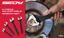 SEDY 4Pc Adjustable Wrench Set Shifter Heavy Duty SAE & Metric Household Repair - RnR Galore