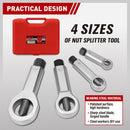 SEDY 4Pcs Metal Nut Splitter Kit Pressure Nut Cracker Remover Extractor Tool - RnR Galore